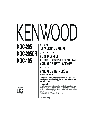 Kenwood Car Stereo System KDC-105 owners manual user guide