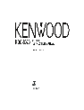 Kenwood Car Stereo System KDC-8020 owners manual user guide