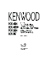 Kenwood CD Player KDC-307 owners manual user guide