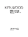 Kenwood CD Player KDC-X7529 owners manual user guide