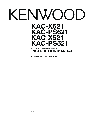 Kenwood Stereo Amplifier KAC-PS521 owners manual user guide