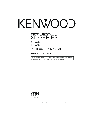 Kenwood Stereo System XD-A75 XD-A55 owners manual user guide