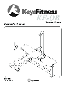 Keys Fitness Fitness Equipment KF-OB owners manual user guide