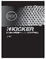 Kicker Car Amplifier 08WXRC owners manual user guide