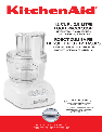 KitchenAid Food Processor 4KFPM770 owners manual user guide