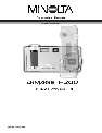 Konica Minolta Digital Camera DiMAGE F200 owners manual user guide