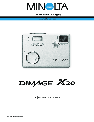 Konica Minolta Digital Camera Dimage X20 owners manual user guide