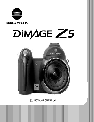 Konica Minolta Digital Camera Z5 owners manual user guide