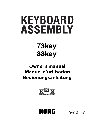 Korg Electronic Keyboard 73 key owners manual user guide
