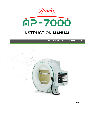 Kowa Home Dialysis Equipment AP-7000 owners manual user guide