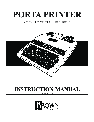 Krown Manufacturing Printer 2000 owners manual user guide
