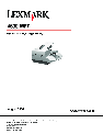 Lexmark Printer 4600MFP owners manual user guide