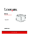 Lexmark Printer 510 owners manual user guide