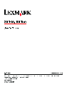Lexmark Printer X940E owners manual user guide