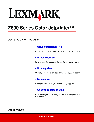 Lexmark Printer Z600 Series owners manual user guide