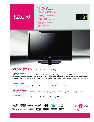 LG Electronics Flat Panel Television 52LG70 owners manual user guide