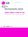 LG Electronics Microwave Oven LCRM1240SB owners manual user guide