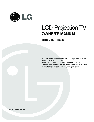 LG Electronics Projection Television ru-44sz80l owners manual user guide