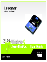 Linksys Network Card WCF54G owners manual user guide