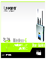 Linksys Network Router WRT54GX4 owners manual user guide