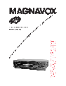 Magnavox Stereo System VR401BMX owners manual user guide