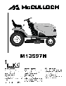 McCulloch Lawn Mower 532 43 37-14 Rev. 1 owners manual user guide