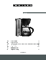 Melissa Coffeemaker 645-104 owners manual user guide