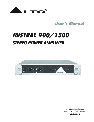 Mistral Stereo Amplifier 1500 owners manual user guide