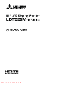 Mitsubishi Electronics Car Video System LDT52IV (MT819) owners manual user guide