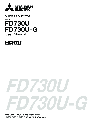 Mitsubishi Electronics Projector FD730U owners manual user guide