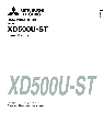 Mitsubishi Electronics Projector XD500U-ST owners manual user guide