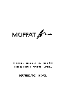 Moffat Oven M100 owners manual user guide