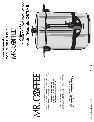 Mr. Coffee Coffeemaker CBTU45 owners manual user guide