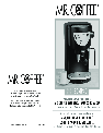 Mr. Coffee Espresso Maker ECMP40 owners manual user guide