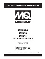 Multiquip Mixer MC94P owners manual user guide