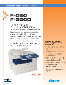 Muratec Printer F-520D owners manual user guide