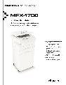 Muratec Printer MFX-1700 owners manual user guide