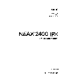 NEC Whiteboard Accessories 2400 IPX owners manual user guide