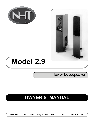 NHT Speaker 2.9 owners manual user guide