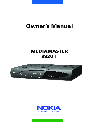 Nokia Satellite TV System 9820 T owners manual user guide