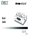 Oki Printer 490 owners manual user guide