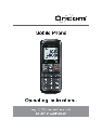 Oricom Cell Phone PMR3000 owners manual user guide