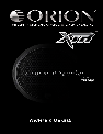 Orion Car Audio Car Speaker XTR1002 owners manual user guide