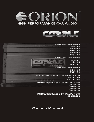 Orion Car Audio Stereo Amplifier 800.4-2 owners manual user guide