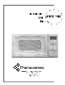 Palsonic Microwave Oven PMO-758 owners manual user guide