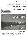 Panasonic Car Stereo System CQ-C8100U owners manual user guide