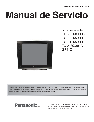 Panasonic CRT Television TC-14A12P owners manual user guide