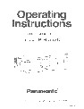 Panasonic Projector PT-L557U owners manual user guide