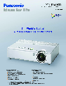 Panasonic Projector PT-LB60NTU owners manual user guide