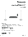 Panasonic Speaker System SB-ZT1 owners manual user guide